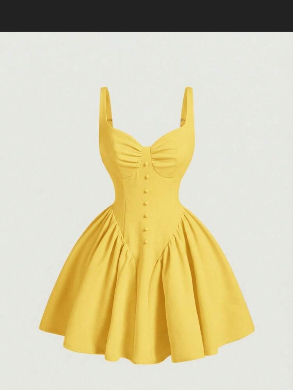 Yellow Fit-and-Flare Sleeveless Dress Sz L